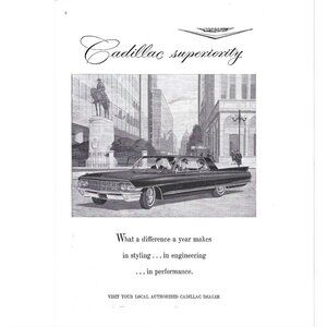 Catholic Superiority Luxury Sedan Car 1960s Vintage Print Ad 9 inch Tall